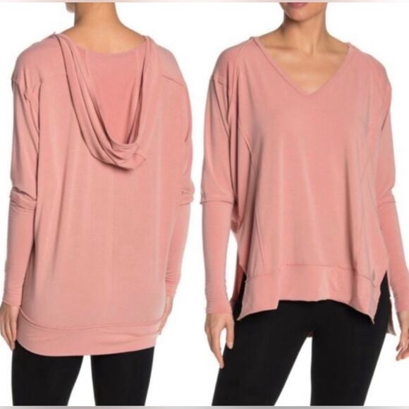 Free People Soul Circle Hooded Shirt size Medium - Picture 1 of 13